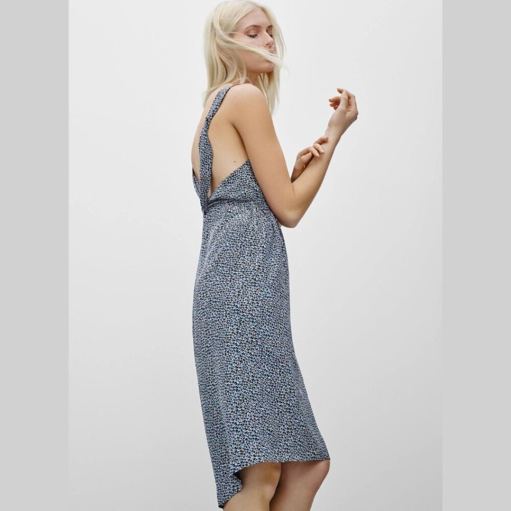 Aritzia Babaton | Silk Adjustable Cross Back Midi Dress | XS - Picture 2 of 13